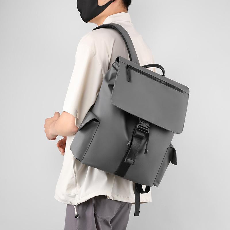 Simple Fashion Trend Korean Version Casual Bag Business Premium Feeling Backpack Computer Bag Short-distance Backpack Men's Backpack