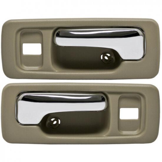 New Front Beige Interior Door Handle Set For 1990-1993 Honda Accord Sedan Wagon