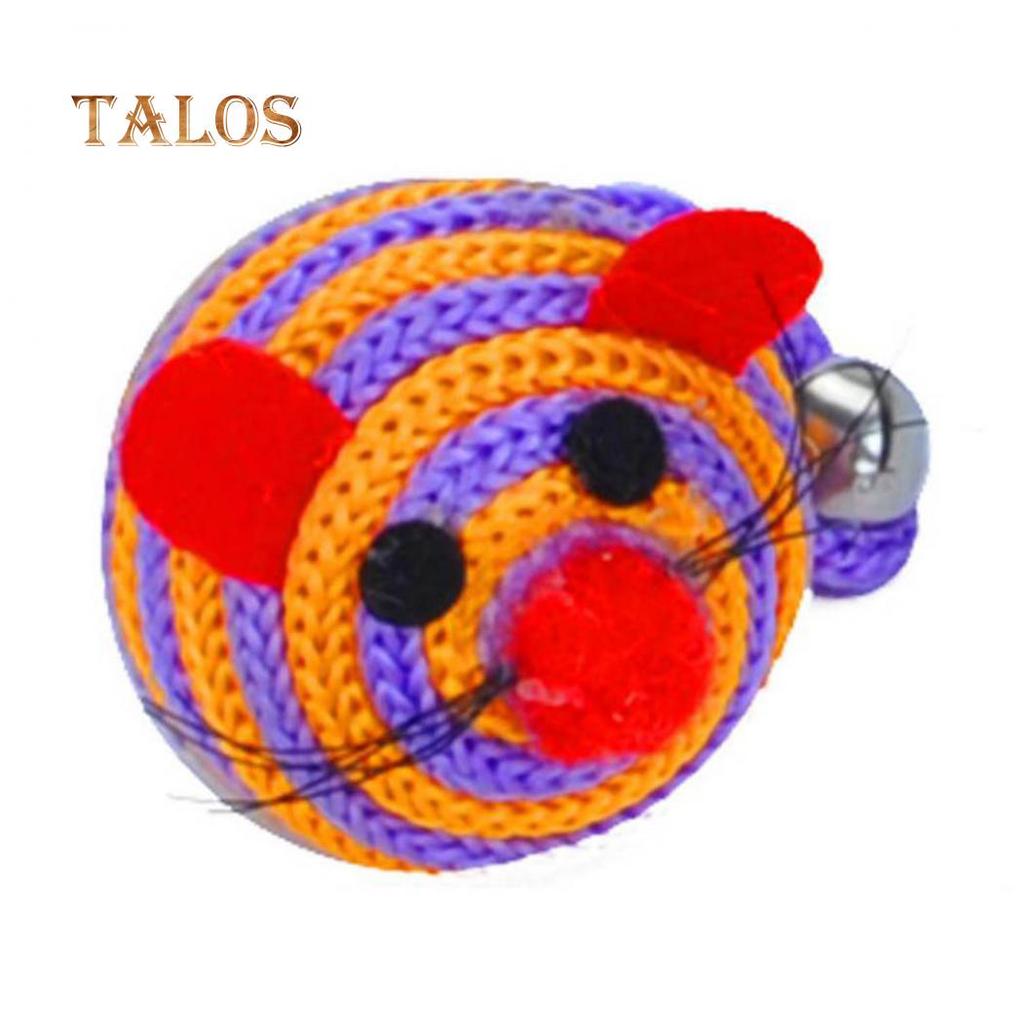 Krásný proužek Nylonové lano s kulatým míčem Myš s dlouhým ocasem Zvonek pro domácí mazlíčky Kočka Kousání Hračka Hračka Domácí zvířata Příslušenství