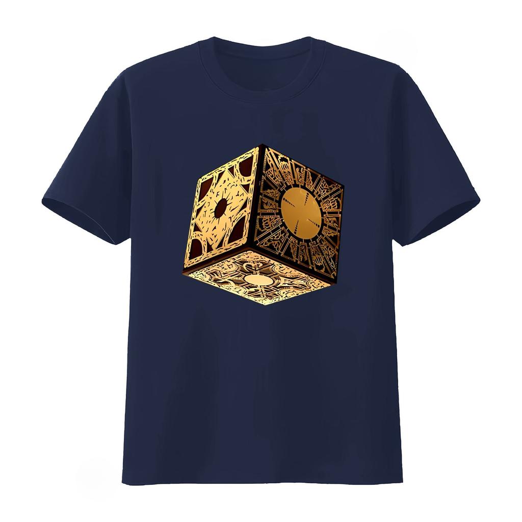 Hellraiser Puzzle Box T Shirt Pinhead 80s Horror Movie Cube Devil Design New Trendy Casual Fashion Unisex Women 2026 Summer T Shirt