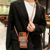 Applicable To Iphone13 Oblique Strap Insert Card Mobile Phone Case Plaid Change Card Bag Function Leather Case Protective Case XRXS