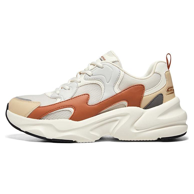 Skechers Bobs Bamina 2 Canvas Sunset Brown Casual Low-Top Lifestyle Shoes Men sneakers White 118321-OWBR 39