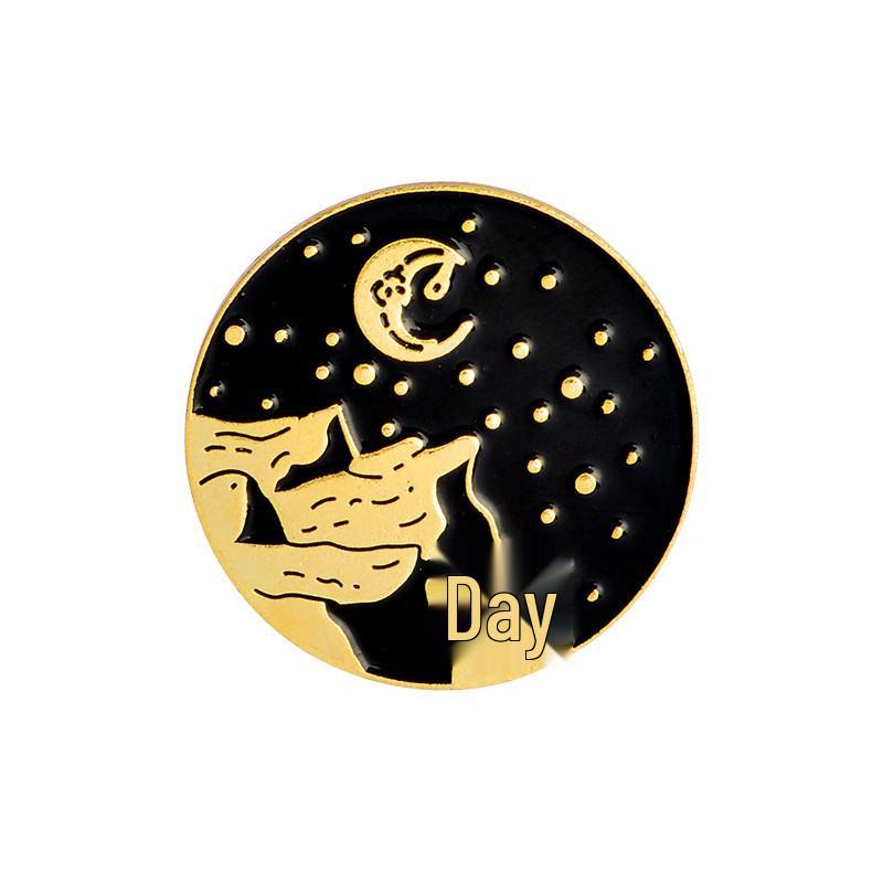 15-Piece Cartoon Alloy Brooch Set for Jackets, Hats, Backpacks