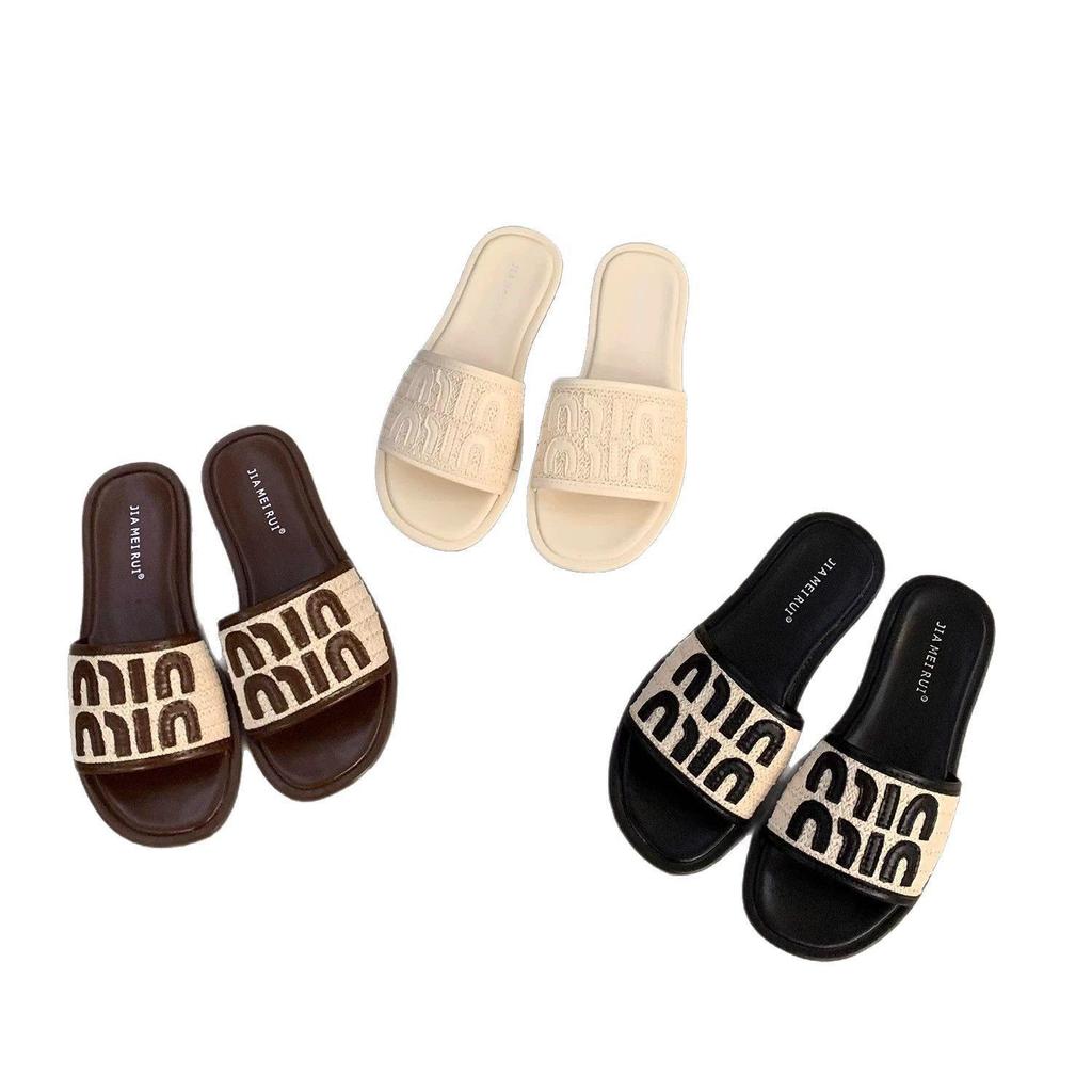 French Summer Women's High-End 2025 Soft Sole Beach Sandals