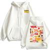 Morat Yem Buen Provecho World Tour Zip Up Hoodies Men Women Vintage Cartoon Jacket Sweatshirt Pullovers