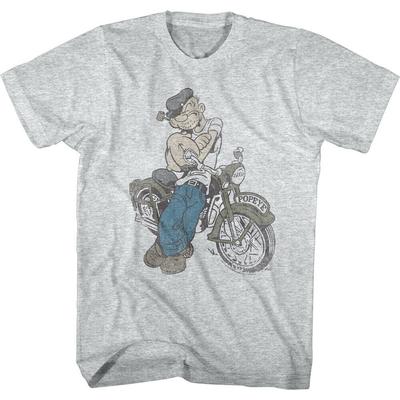 Camiseta oficial de Popeye The Sailorman Vintage para motocicleta, camiseta de dibujos animados