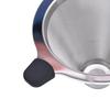 Stainless Steel Coffee Filter Drip Type Silver Reusable Coffee Filter No Filter Paper Required Fine Mesh Pour Over Cone Dripper