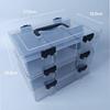 Glass Seed Bead Organizer: 64-Compartment Transparent DIY Jewelry Storage Box