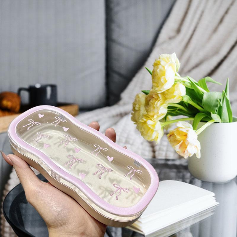 Glasses Case Hard Shell, Clear Eyeglass Case, Cute Holder for Sunglasses and Reading Glasses