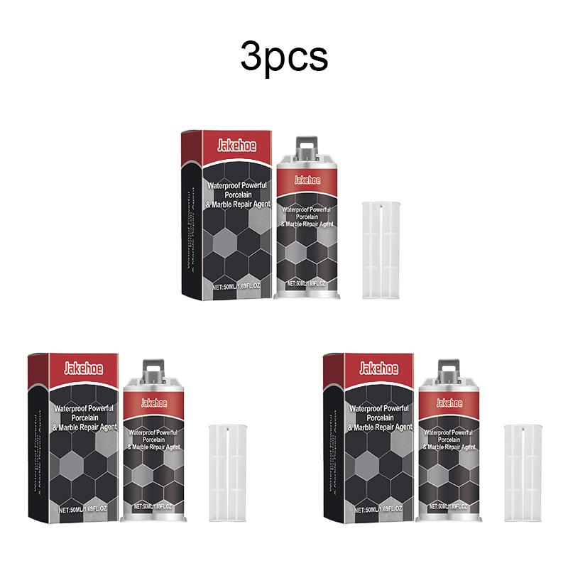 Jakehoe Fliesenreparaturkleber Haushalt Badezimmer Fliesen Bodenfliesenreparatur Marmor AB Reparatur Wasserdichter Kleber