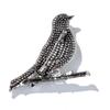 Creative Rhinestone Mockingbird Brooches For Women Clothing Coat Jewelry Accessries Gifts