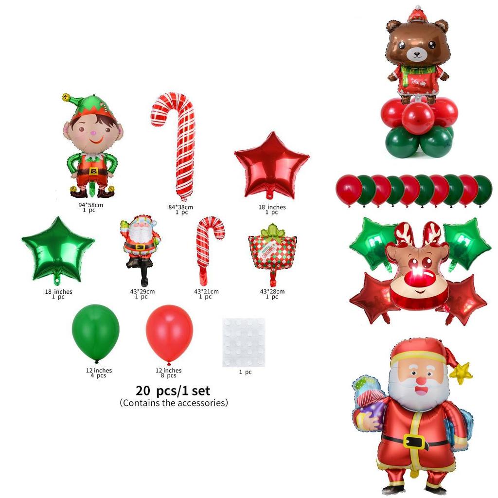 Wiederverwendbare und langlebige Weihnachtsluftballons für jeden Anlass