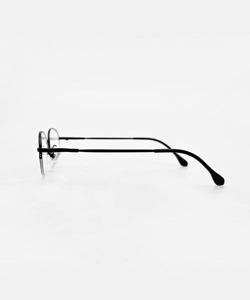 KOLEAT Titanium Geek Chic Transparent Blu-Ray Blocking Black Frame Round Glass Glasses [Bctg] Men Ver.