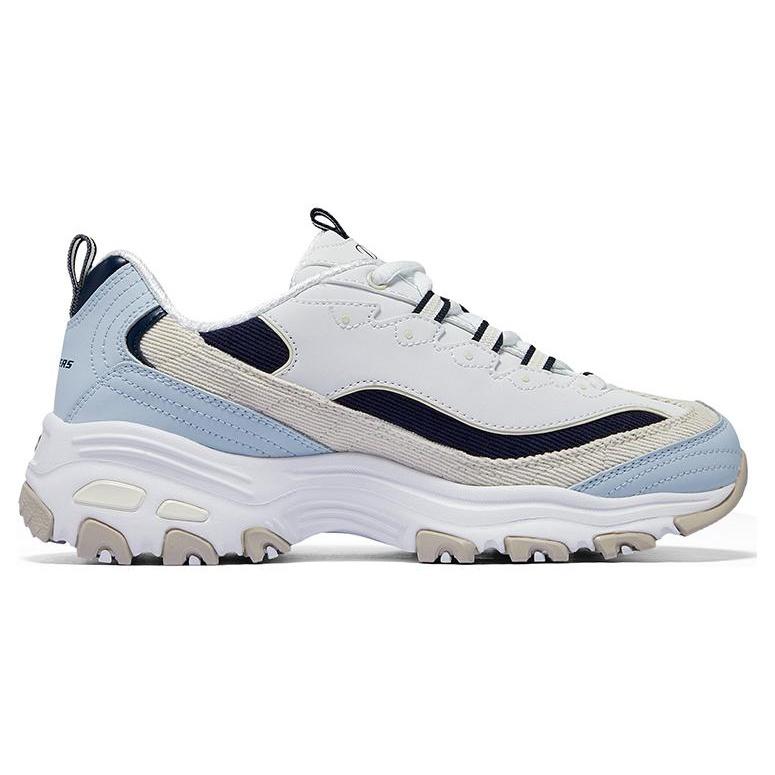 (WMNS) Skechers D'Lites Varsity Spirit Shoes 'White Blue Black' Women's 896276-BLMT