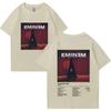 Tricou Unisex de Vară cu Mânecă Scurtă cu Imprimeu Album Hip Hop Rapper Eminem Bărbați Femei Vintage Supradimensionat Streetwear Topuri