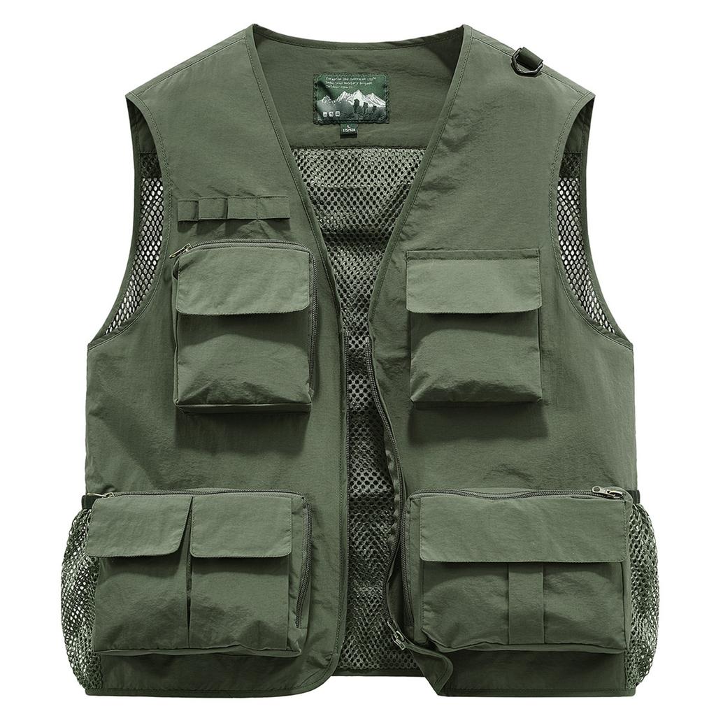 Men's Vest Workwear Multi-pocket Vest Outdoor Outdoor Sports Waistcoat