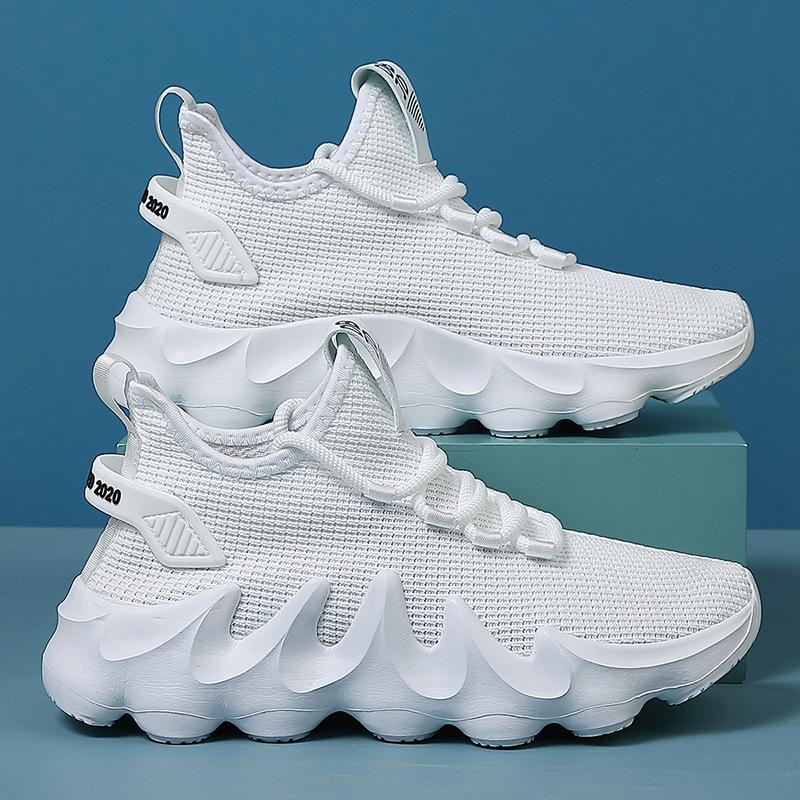 

Новые мужские кроссовки, простые, удобные, прогулочные туфли, легкие, на мягкой подошве, повседневные туфли на шнуровке, мужские кроссовки Tenis Masculino 40 белый