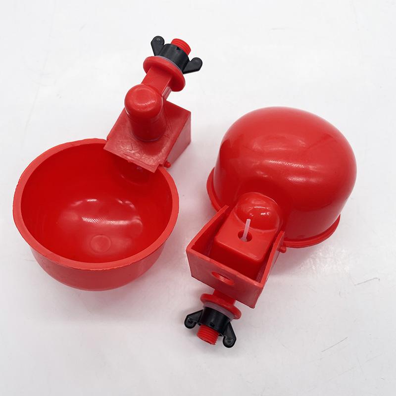 10 Pcs Automatic Poultry Drinker Bowl Chicken Bird Water Cups Duck Drinking Machine Hanging Drinking Bowls Water Dispenser