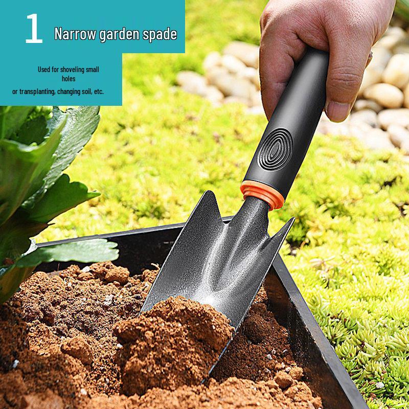 Three-Piece Gardening Tool Set: Small Shovel, Rake, and Hoe for Planting Vegetables