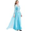 Elegante Costume Cosplay da Principessa Elsa di Frozen per Donne Adulte Perfetto per Esibizioni sul Palco