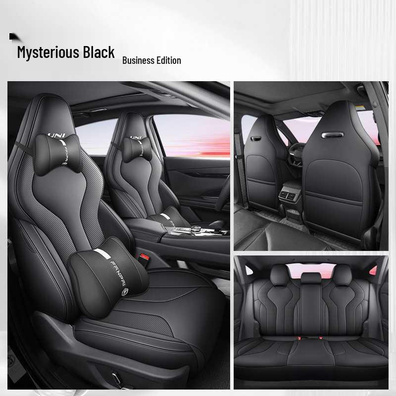 Breathable Perforated Seat Covers for 2023-2025 Changan Uni-V, All-Season Universal Fit.