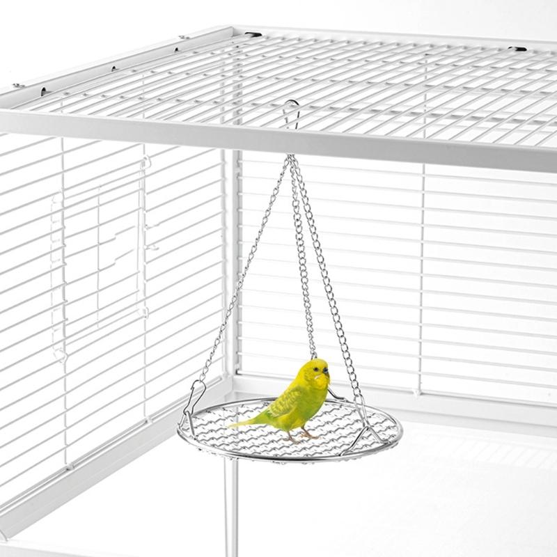 Metal Bird Cage Swing Accessory Hanging Bed And Chew Toy For Pet Bird Entertainment Cage Accessory