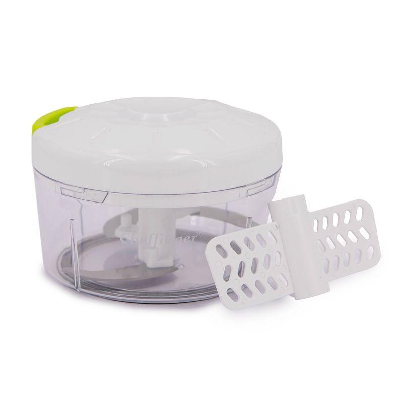 

Мини-измельчитель с ручным приводом, лезвия из нержавеющей стали, 600 мл CHEFFINGER 0.300 белый