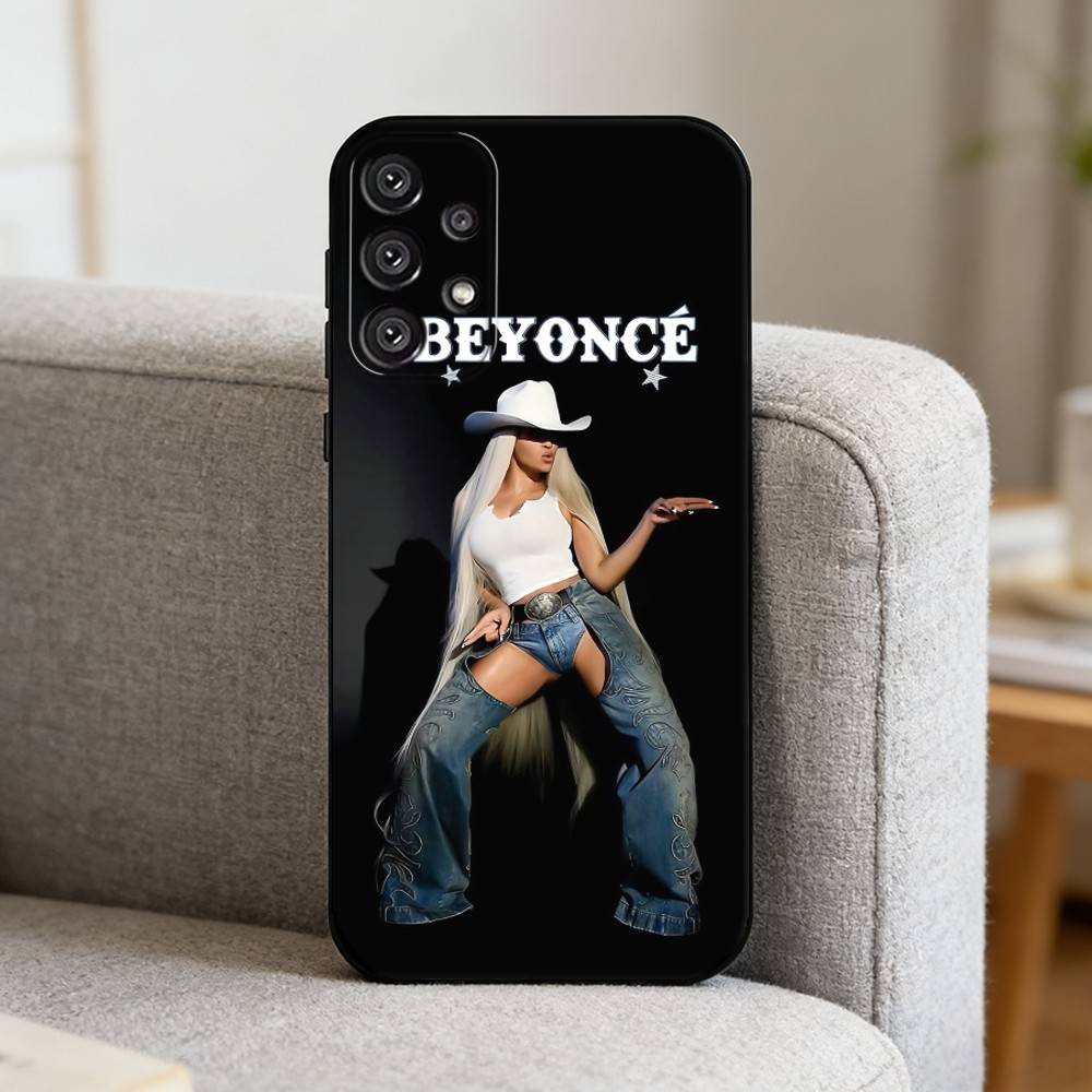 S-Singer B-Beyonce Phone Case For Samsung S25,S24,S21,S22,S23,S30,Ultra,S20,Plus,Fe,Note,10,9,5G Black Cover