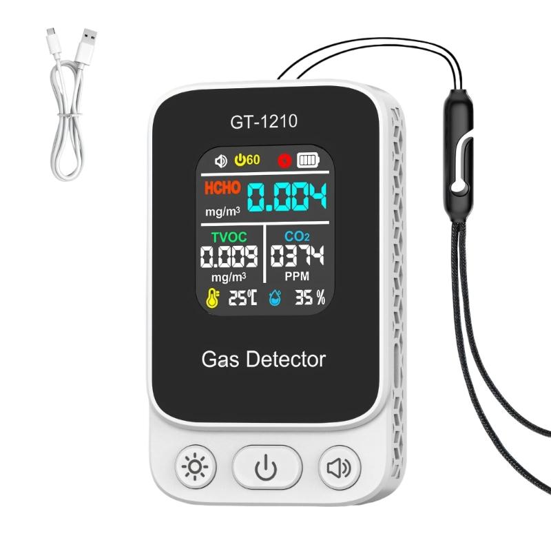 Professional Gas Detection Device For Households Visual LED Indicators Sound Alerts Wall Mount Design