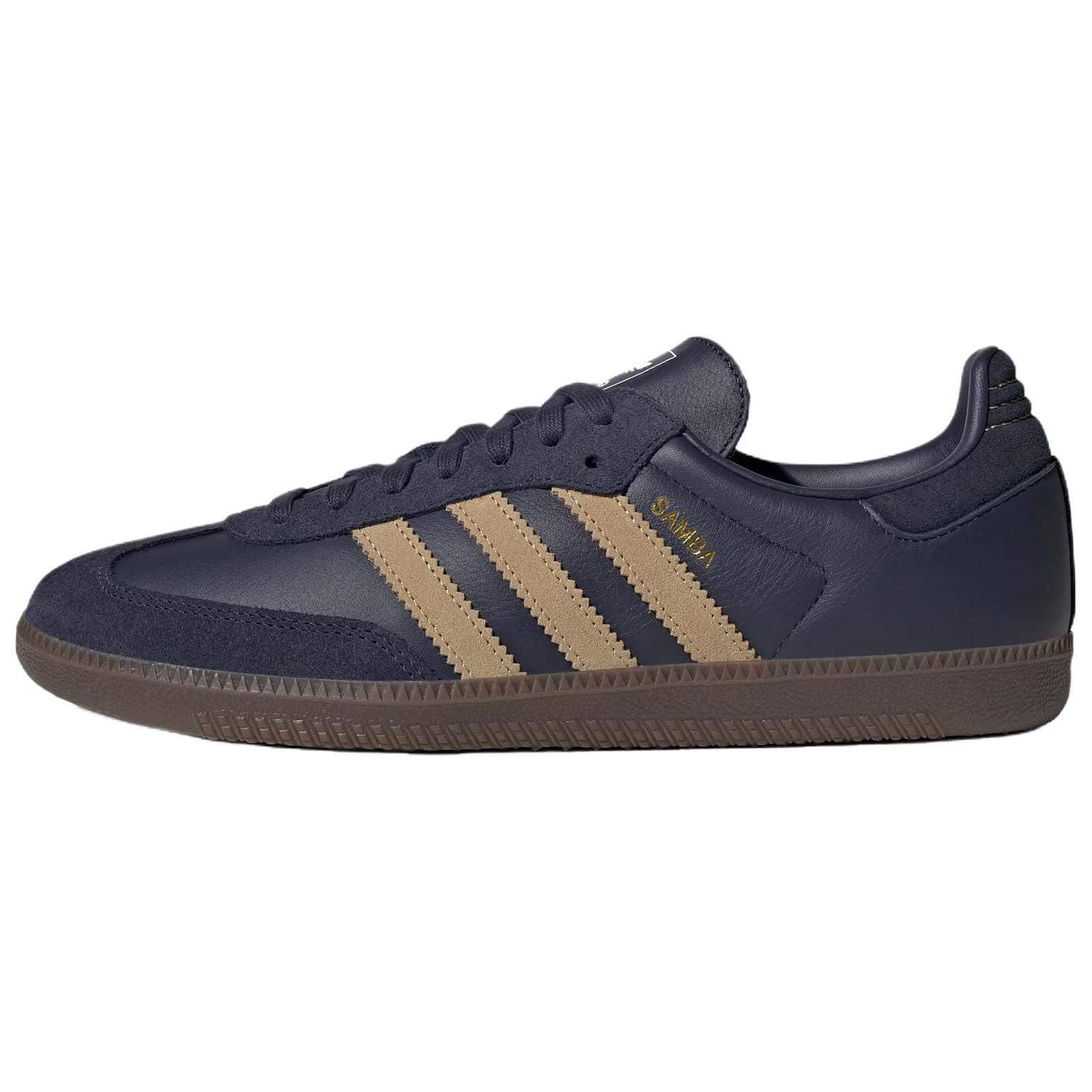 

Adidas Originals SAMBA OG German Army Trainers Unisex Dark Navy Blue Sneakers JR0894 44