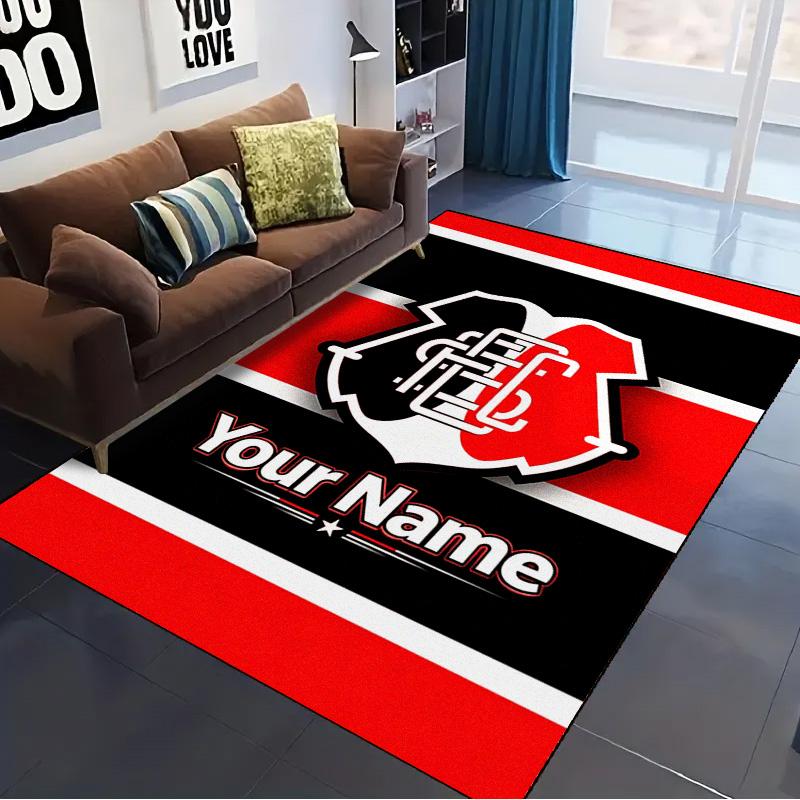 Name Custom Santa Cruz Carpet Rug for Living Room Bedroom Home Sofa Decoration,Kids play Non-slip Floor Mat