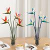 Soft Rubber Bird of Paradise Artificial Flower Single Stem for Home Decoration and Green Plant Arrangements