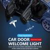 bfxhr7 Led Car Door Ghost Light Emblem Logo Laser Projector Welcome Lamps For Tesla Model 3 Model Y Model X Model S