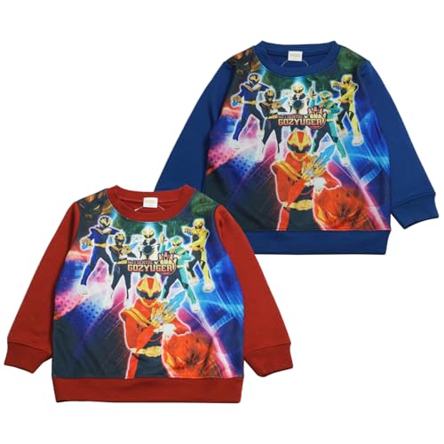 Bandai eo8999azz Fall/Winter Number One Sentai Gojuger Fleece Long Sleeve Sweatshirt for Boys, Red
