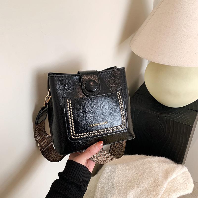 

Винтажные сумки через плечо кроссбоди для женщин однотонные большой вместимости сумка-ведро