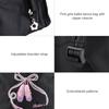 Girls Ballet Dance Backpack Kids Shoulder Sports Zipper Bag(Black)