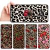 Funda Phone Cover Case for Xiaomi Poco F8 C61 C75 C50 F1 F3 M5 X3 X4 X5 X7 Pro C71 M3 M4 M7 Pro Leopard Cherry
