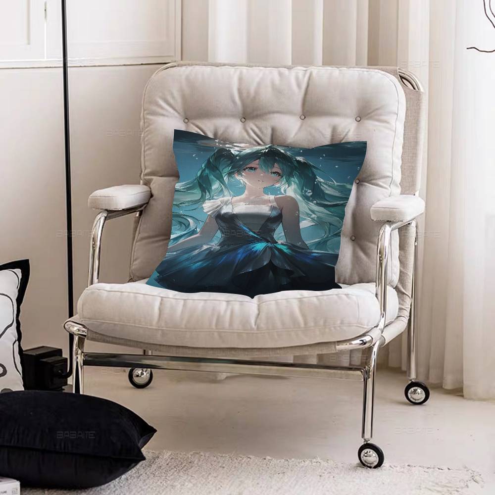 H-Hatsunes M-Miku Pillow Gift Home Office Decoration Bedroom Sofa Car Cushion Cover case 45x45