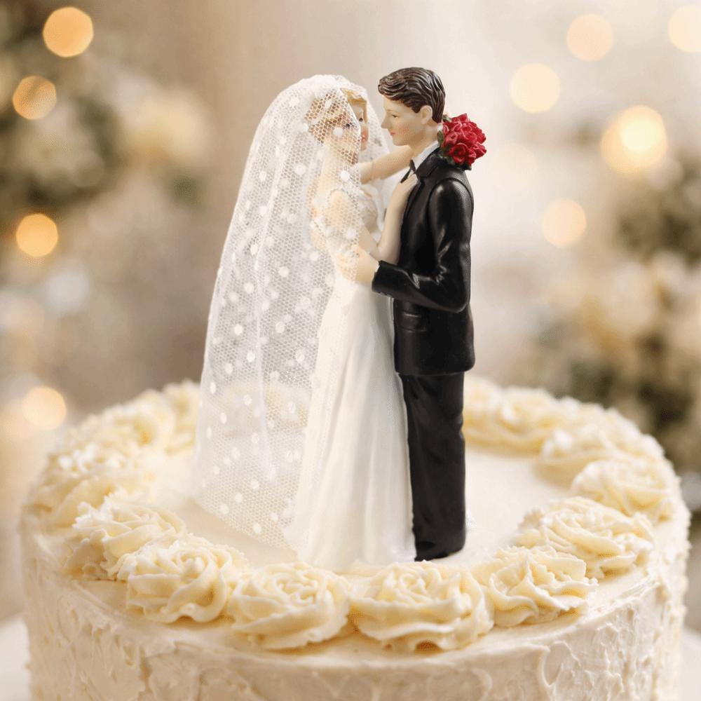  topper per torta nuziale coppia design elegante resina stile romantico decorazione torta creativa sicura figurine sposa sposo