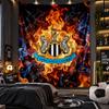 Arazzo da Appendere a Parete Stampa Calcio Newcastle United Tessuto per Soggiorno Camera da Letto Decorazione Casa