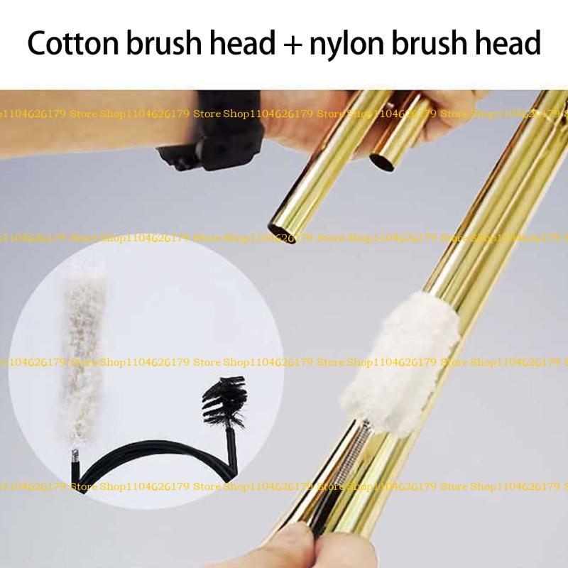 A1A2 Trumpet Cleaning Care Tool Mouthpiece Brush Valves Brush Flexible Snake Brush