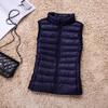 2025 Women's Lightweight Sleeveless Vest - Warm Short Down Jacket for Autumn/Winter.