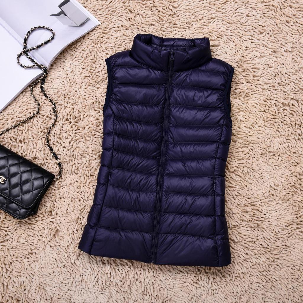 2025 Women's Lightweight Sleeveless Vest - Warm Short Down Jacket for Autumn/Winter.