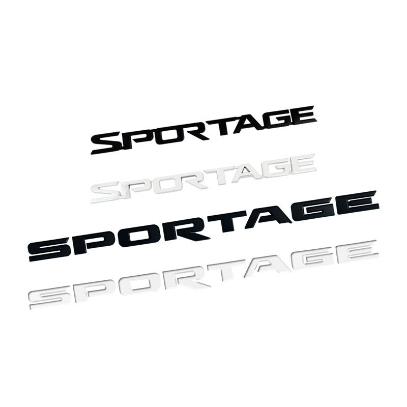 ABCDFV1 3D ABS Car Stickers Sportage R Auto Letter Logo Decoration Rear Bumper Tail Door Trunk Decals For KIA Car Styling Accessories