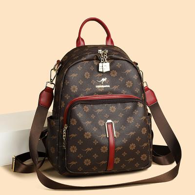 Schultasche Modetrend Tasche Damen 1011 Neu Bedruckte Schulter Doppel Schulter Premium Gefühl Multifunktional Große Kapazität Reise Rucksack