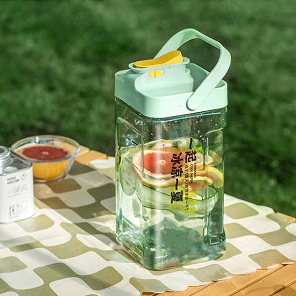 3.5L Large Capacity Kettle with Faucet Iced Beverage Dispenser Refrigerator Cold Water Bottle Kitchen Drinkware Juice Container