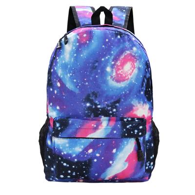 Youth Multi-color Backpack Student Schoolbag To Print Outdoor Travel Bag Blank