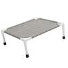 Elevated Dog Bed Sturdy Cooling Raised Dog Bed Detachable Washable Portable Pet Cot for All Seasons Square Pattern