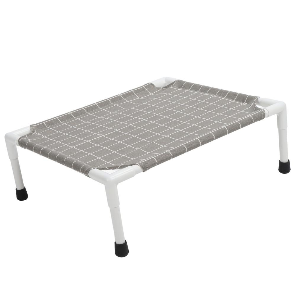 Elevated Dog Bed Sturdy Cooling Raised Dog Bed Detachable Washable Portable Pet Cot for All Seasons Square Pattern