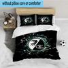 3PCS Eagle Symbol Frei-burg Football Bedding set,Ideal for1pc Duvet Cover And 2pcs Pillowcases Perfect for Christmas gift,Ideal for Bedroom,Dormitory